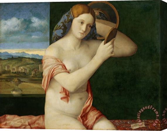 Giovanni Bellini Young Woman at Her Toilette Stretched Canvas Print / Canvas Art