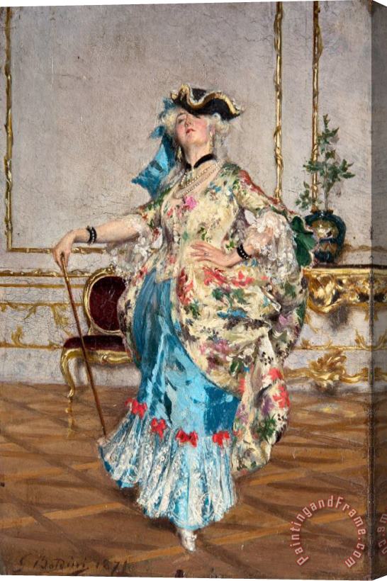 Giovanni Boldini An Elegant Lady Stretched Canvas Painting / Canvas Art