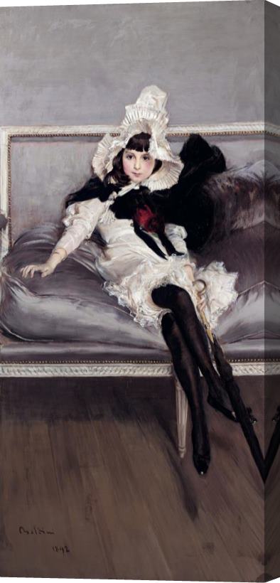 Giovanni Boldini Portrait of Giovinetta Errazuriz Stretched Canvas Print / Canvas Art