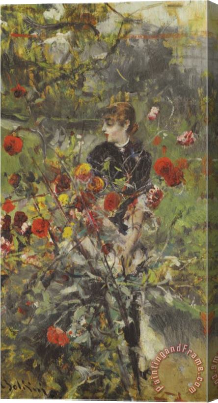 Giovanni Boldini The Summer Roses Stretched Canvas Print / Canvas Art
