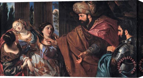 Giovanni Bonati Esther Before Ahasuerus Stretched Canvas Painting / Canvas Art