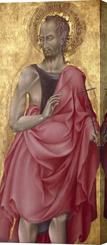 Giovanni di Paolo Saint John The Baptist Stretched Canvas Painting / Canvas Art