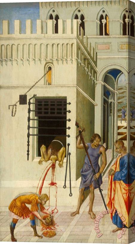 Giovanni di Paolo The Beheading of Saint John The Baptist Stretched Canvas Painting / Canvas Art