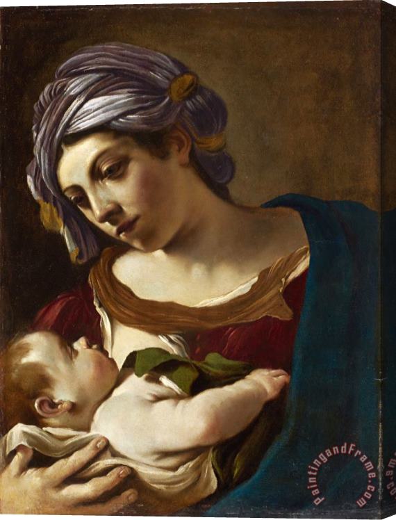 Giovanni F. Barbieri Madonna And Child Stretched Canvas Print / Canvas Art