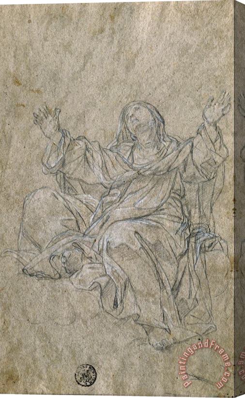 Giovanni Odazzi Study for Saint Catherine Stretched Canvas Print / Canvas Art