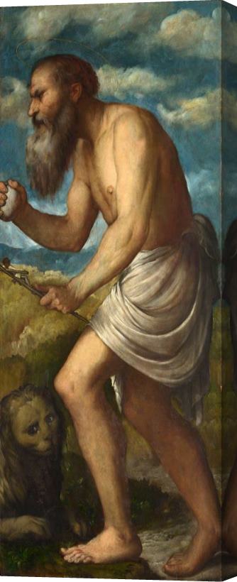 Girolamo Romanino Saint Jerome Stretched Canvas Print / Canvas Art