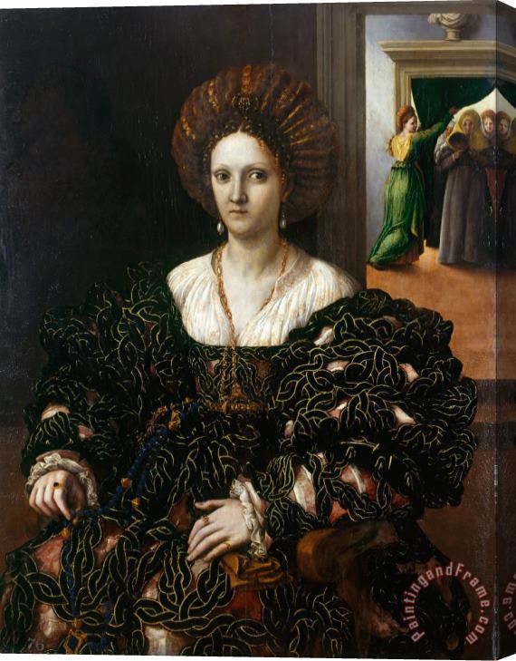 Giulio Romano Margherita Paleologo (1510 66) Stretched Canvas Print / Canvas Art