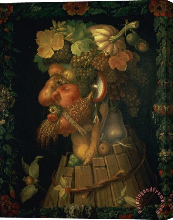Giuseppe Arcimboldo Autumn, From a Series Depicting The Four Seasons, Commissioned by Emperor Maximilian II (1527 76) Stretched Canvas Painting / Canvas Art