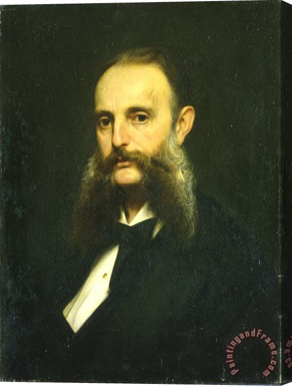 Giuseppe Bertini Portrait of Gian Giacomo Poldi Pezzoli Stretched Canvas Print / Canvas Art