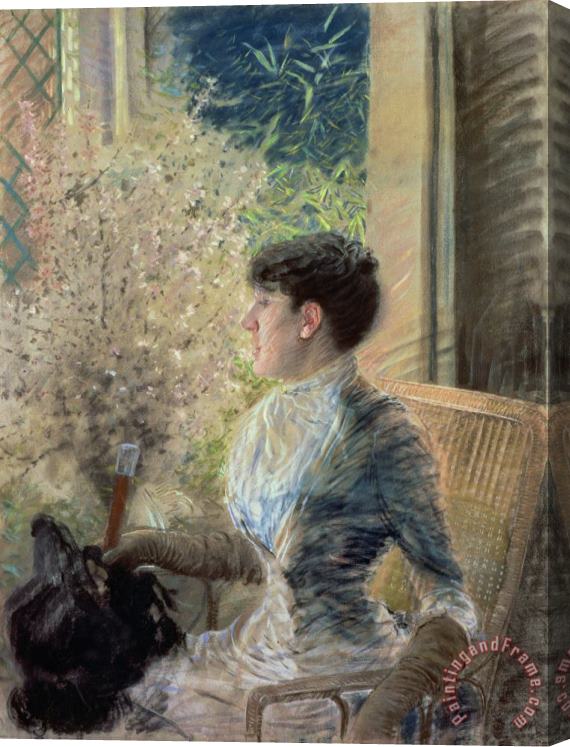 Giuseppe Nittis Bow Window Stretched Canvas Painting / Canvas Art