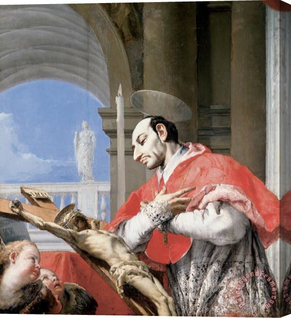 Givoanni Battista Tiepolo Saint Charles Borromeo Stretched Canvas Print / Canvas Art