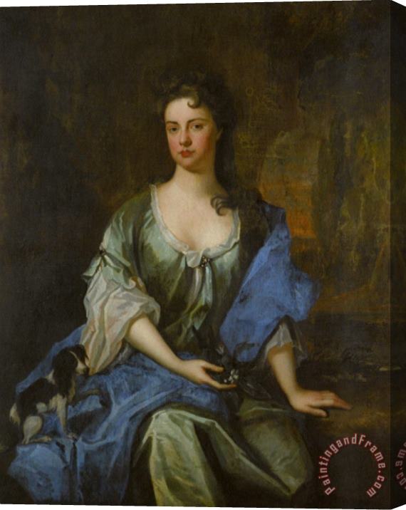 Godfrey Kneller Portrait of Joane, Wife of Arthur Ayshford Stretched Canvas Painting / Canvas Art