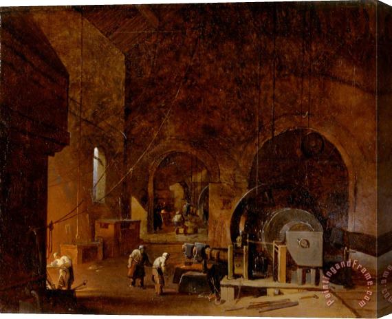 Godfrey Sykes Interior of an Ironworks 2 Stretched Canvas Print / Canvas Art