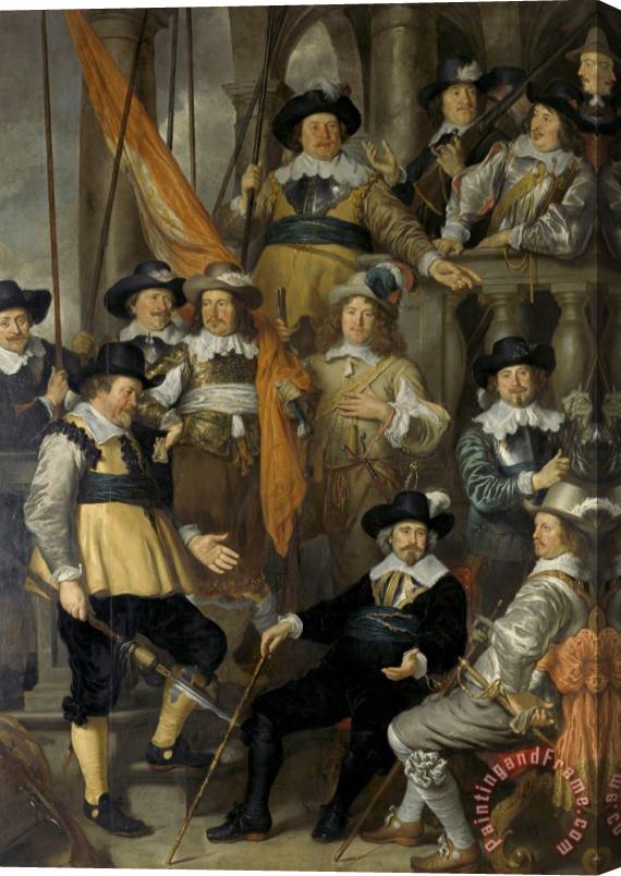 Govaert Flinck Company of Captain Albert Bas And Lieutenant Lucas Conyn, 1645 Stretched Canvas Painting / Canvas Art