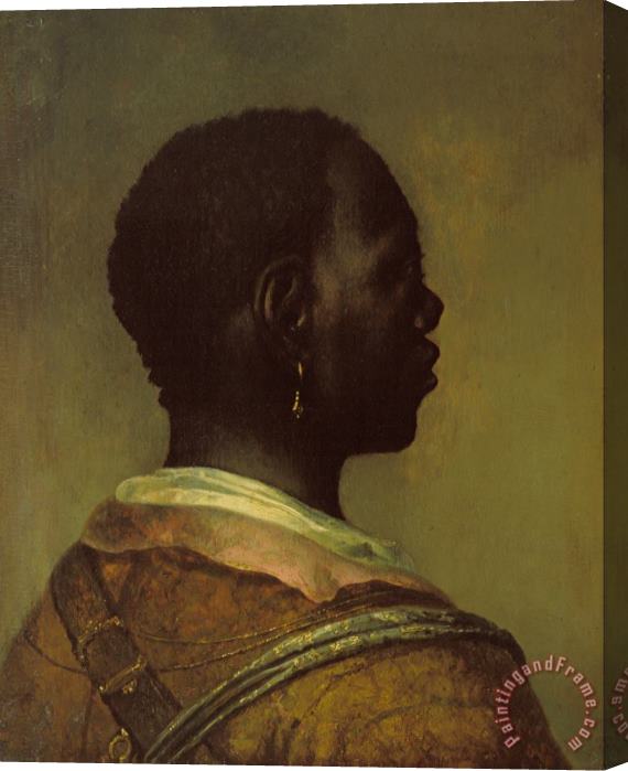 Govaert Flinck Head of a Black Man Stretched Canvas Painting / Canvas Art