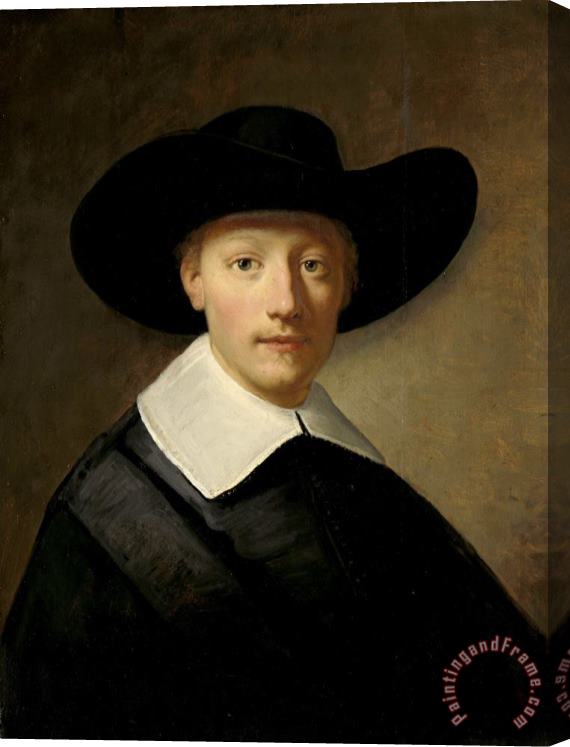 Govaert Flinck Portrait of a Man, Known As Gozen Centen Stretched Canvas Print / Canvas Art
