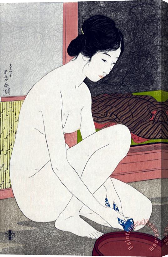 Goyo Hashiguchi Yokugo No Onna Stretched Canvas Print / Canvas Art