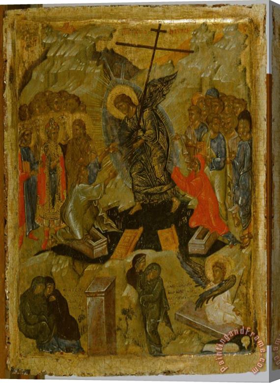 Greek Resurrection of Christ Stretched Canvas Print / Canvas Art