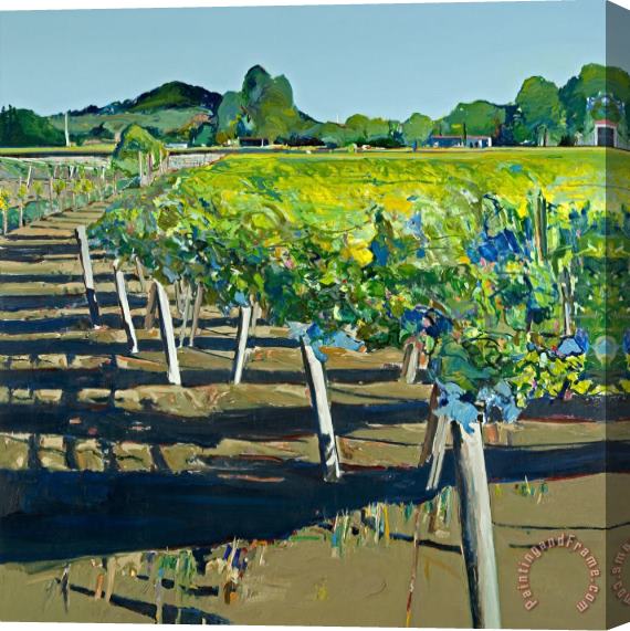 Gregory Kondos Rutherford Vineyard Stretched Canvas Print / Canvas Art