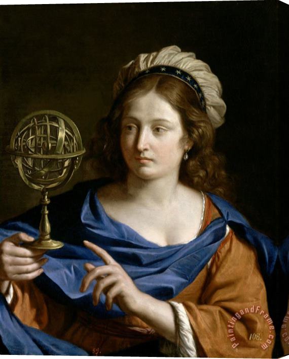 Guercino Personification of Astrology Stretched Canvas Painting / Canvas Art