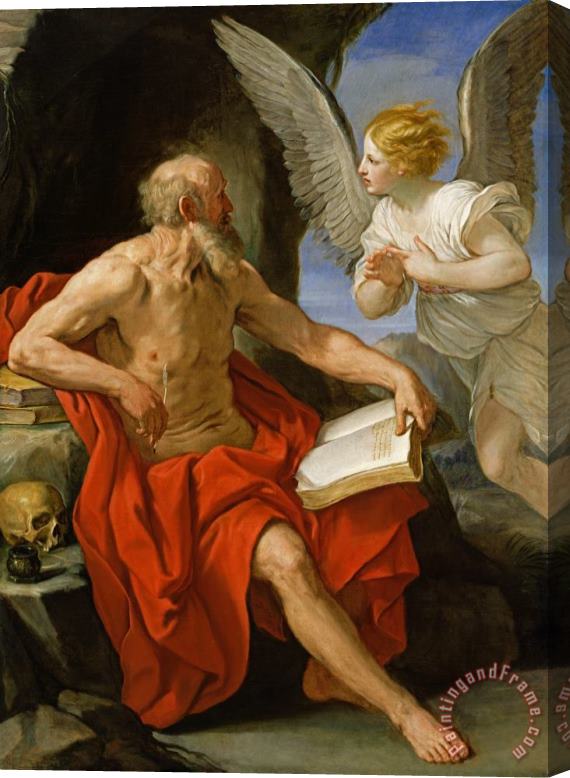 Guido Reni Angel Appearing to St. Jerome Stretched Canvas Painting / Canvas Art
