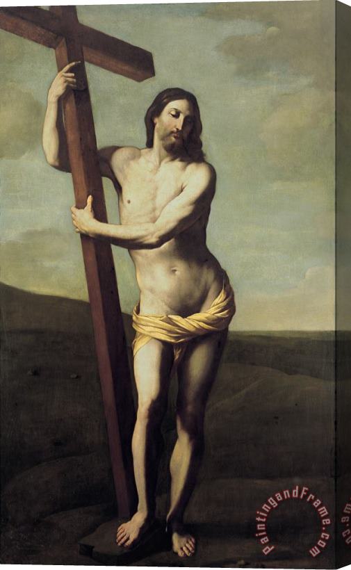 Guido Reni Cristo Resucitado Abrazado a La Cruz Stretched Canvas Painting / Canvas Art