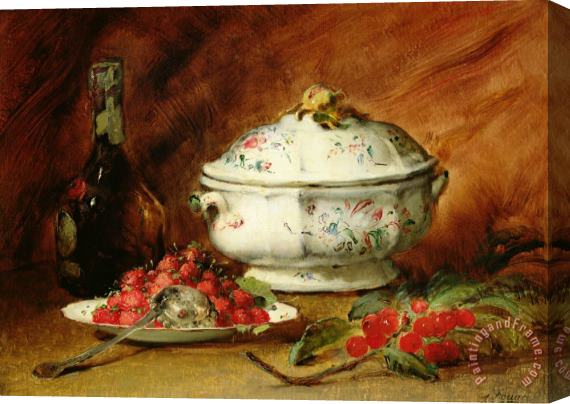 Guillaume Romain Fouace Still Life with a Soup Tureen Stretched Canvas Painting / Canvas Art
