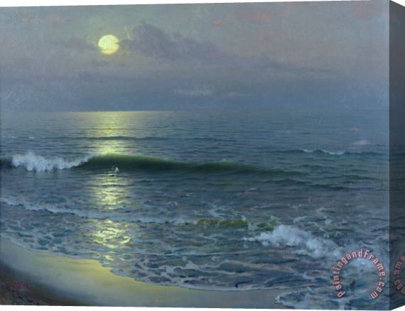Guillermo Gomez y Gil Moonrise Stretched Canvas Print / Canvas Art