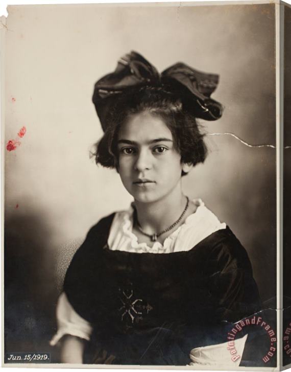 Guillermo Kahlo Frida Kahlo, June 15, 1919 Stretched Canvas Print / Canvas Art