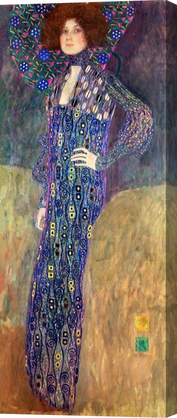 Gustav Klimt Emilie Floege Stretched Canvas Painting / Canvas Art