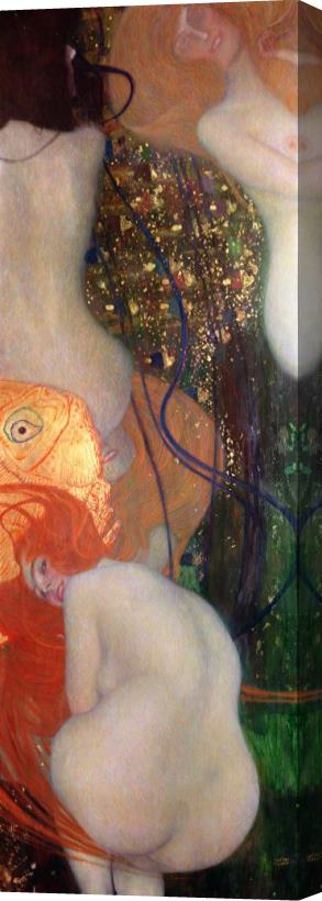 Gustav Klimt Goldfish Stretched Canvas Print / Canvas Art