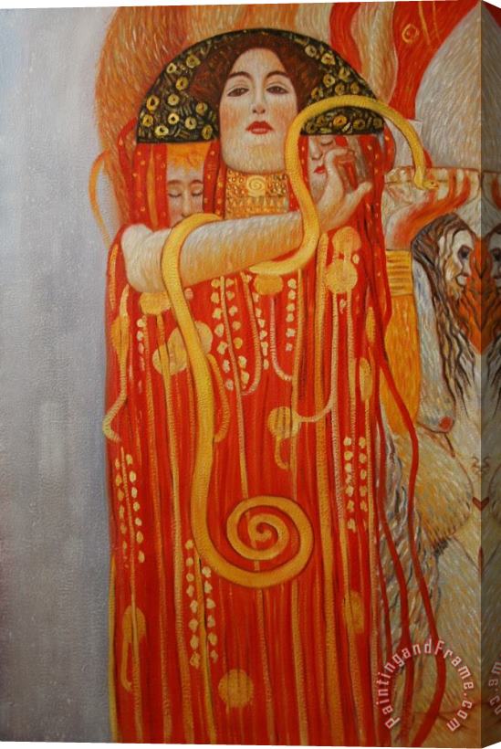 Gustav Klimt Hygieia Stretched Canvas Print / Canvas Art