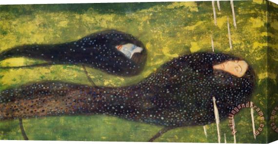 Gustav Klimt Ondine Stretched Canvas Painting / Canvas Art
