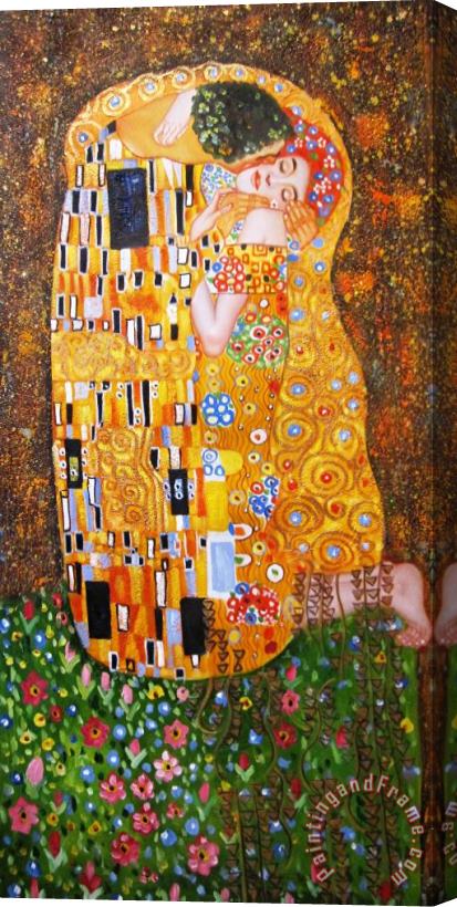 Gustav Klimt The Kiss Stretched Canvas Print / Canvas Art