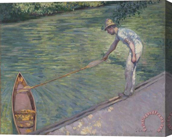 Gustave Caillebotte A Man Docking His Skiff Stretched Canvas Painting / Canvas Art