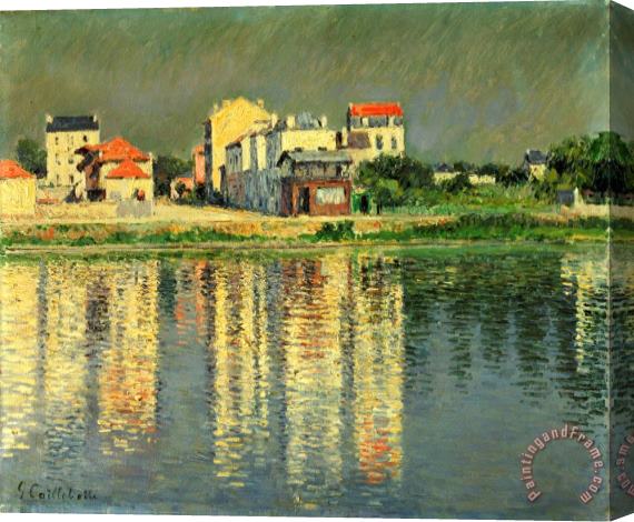 Gustave Caillebotte Banks of the Seine at Argenteuil Stretched Canvas Print / Canvas Art