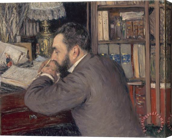 Gustave Caillebotte Henri Cordier Stretched Canvas Print / Canvas Art