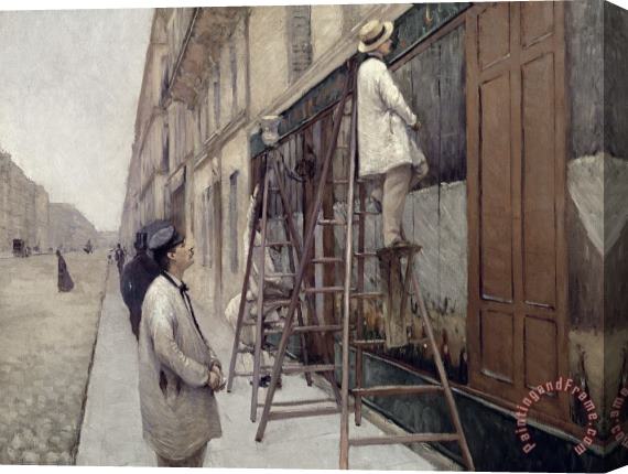Gustave Caillebotte The Painters Stretched Canvas Print / Canvas Art