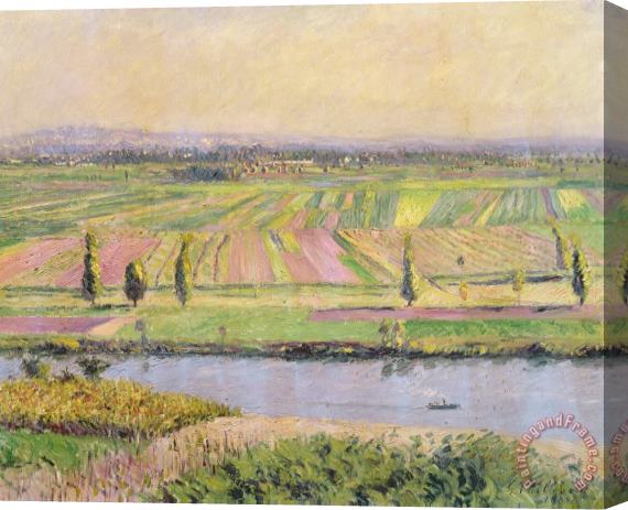 Gustave Caillebotte The Plain Of Gennevilliers From The Hills Of Argenteuil Stretched Canvas Painting / Canvas Art