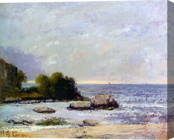 Gustave Courbet Marine De Saint Aubin Stretched Canvas Painting / Canvas Art