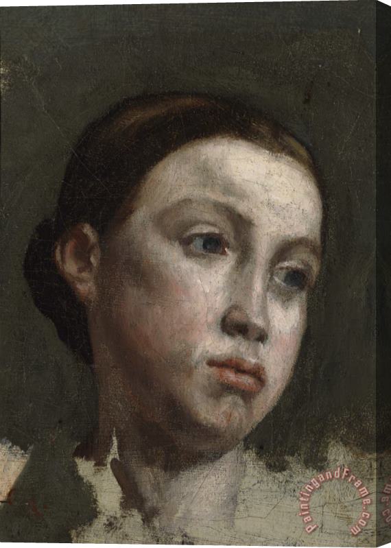 Gustave Courbet Portrait of a Young Woman (portrait De Jeune Femme) Stretched Canvas Painting / Canvas Art