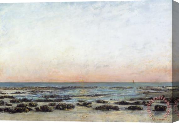 Gustave Courbet Sunset Stretched Canvas Painting / Canvas Art