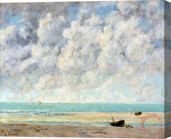 Gustave Courbet The Calm Sea Stretched Canvas Painting / Canvas Art
