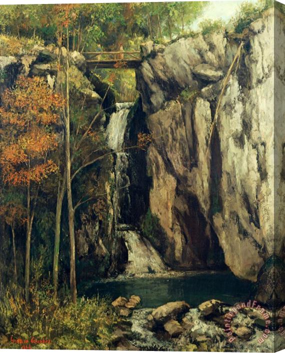 Gustave Courbet The Chasm at Conches Stretched Canvas Painting / Canvas Art