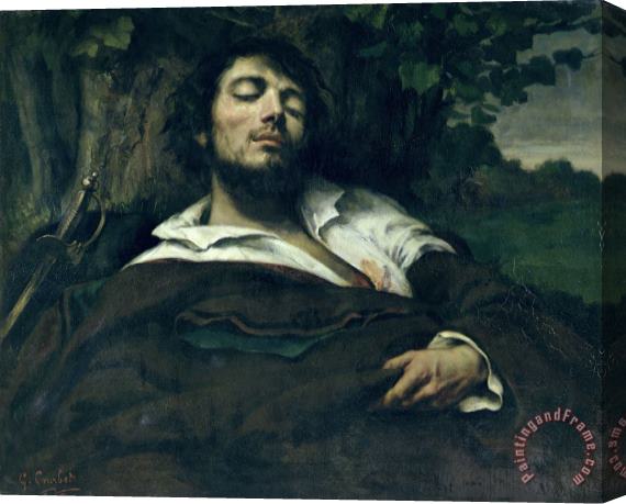 Gustave Courbet The Wounded Man Stretched Canvas Print / Canvas Art