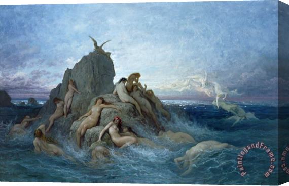 Gustave Dore Les Oceanides Stretched Canvas Painting / Canvas Art