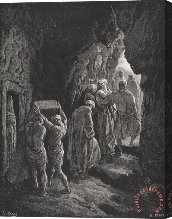 Gustave Dore The Burial Of Sarah Stretched Canvas Print / Canvas Art