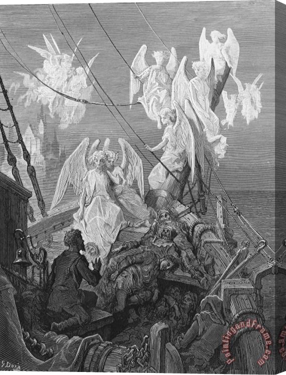 Gustave Dore The Mariner Sees The Band Of Angelic Spirits Stretched Canvas Print / Canvas Art