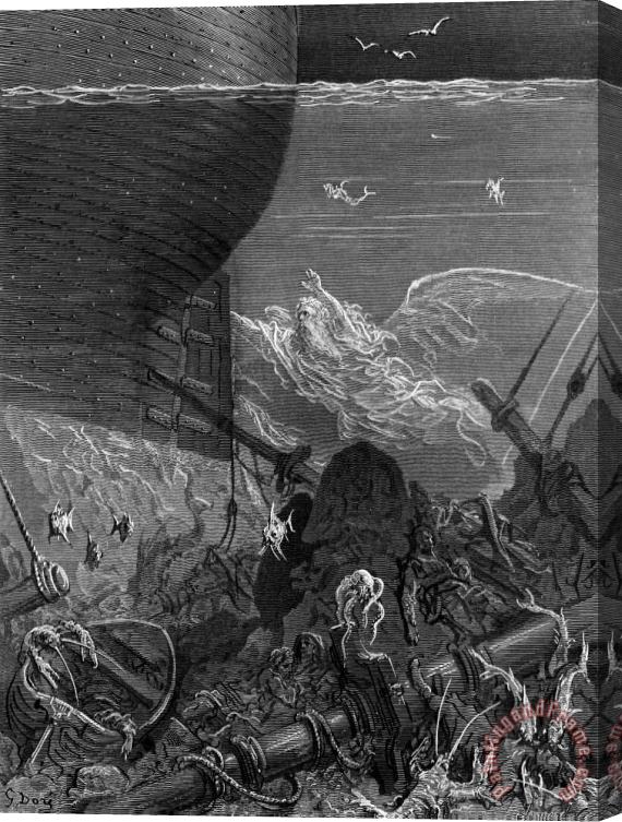 Gustave Dore The Spirit That Had Followed The Ship From The Antartic Stretched Canvas Painting / Canvas Art