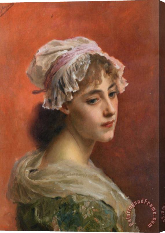 Gustave Jean Jacquet Lost in Thought Stretched Canvas Painting / Canvas Art